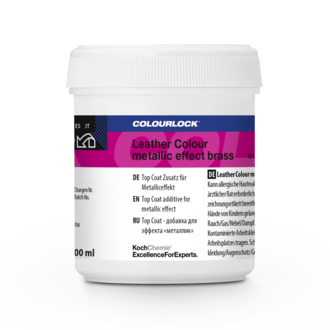 Leather Colour metallic effect brass 100 ml