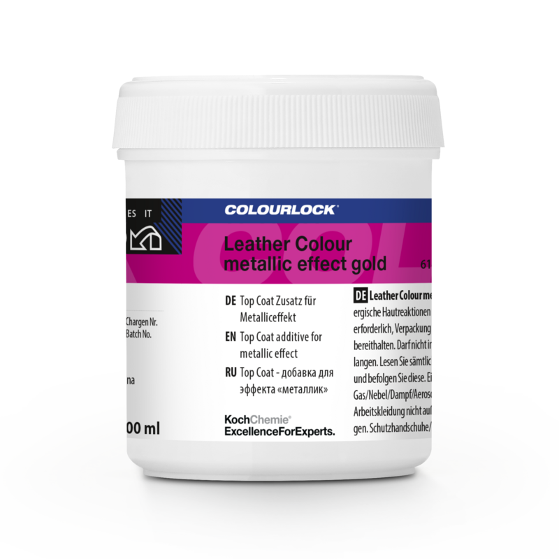 Leather Colour metallic gold