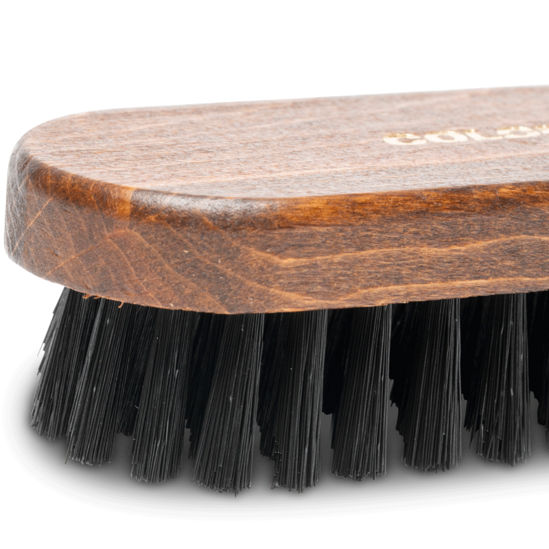 Leather brush synthetic