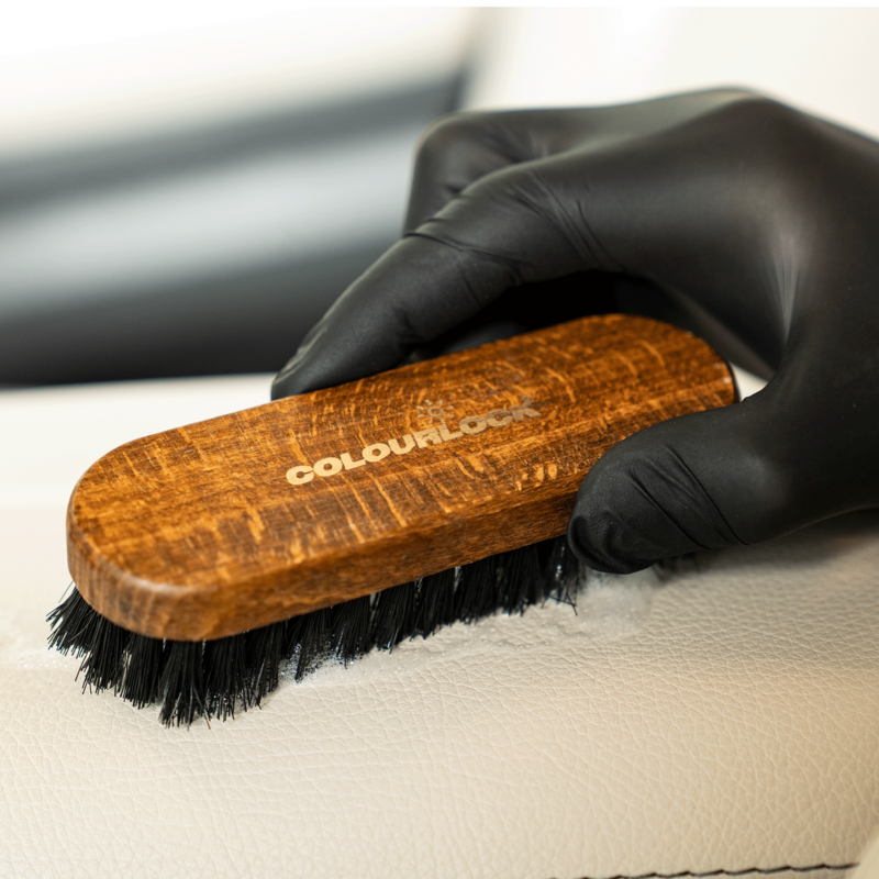 Leather brush synthetic